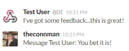 Feedback in Slack