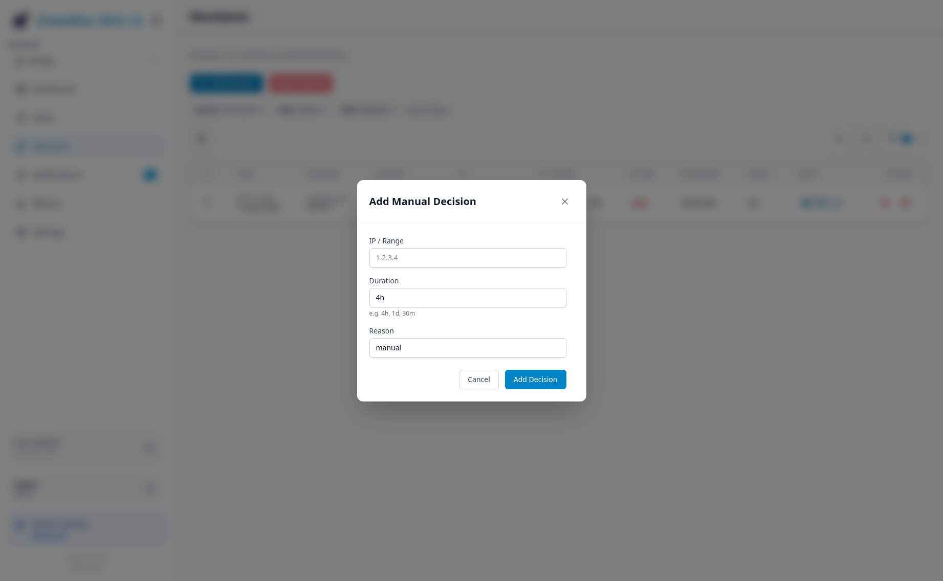 Add Decision