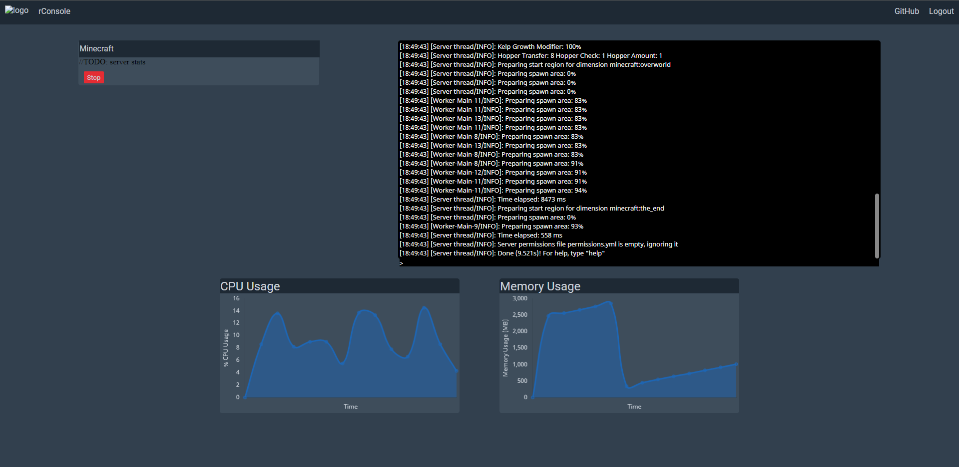 rConsole | SpigotMC - High Performance Minecraft Software