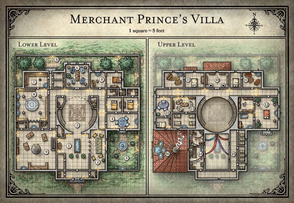 Map 2: Jobal's Villa