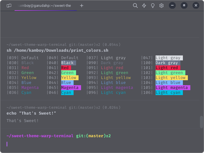 GitHub - TheKamboy/sweet-theme-warp-terminal: The Sweet theme for Warp ...