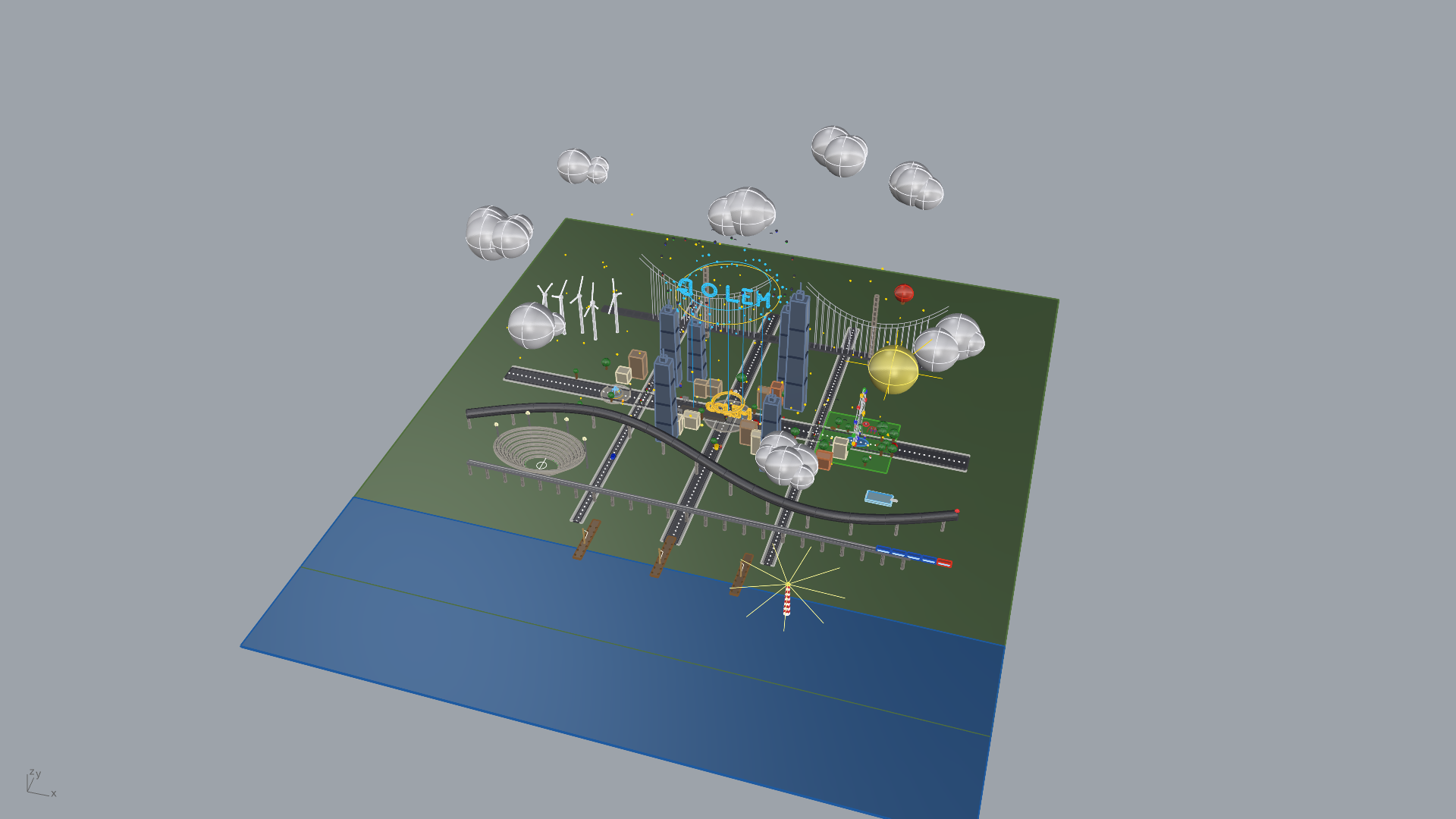 GOLEM City — Monument