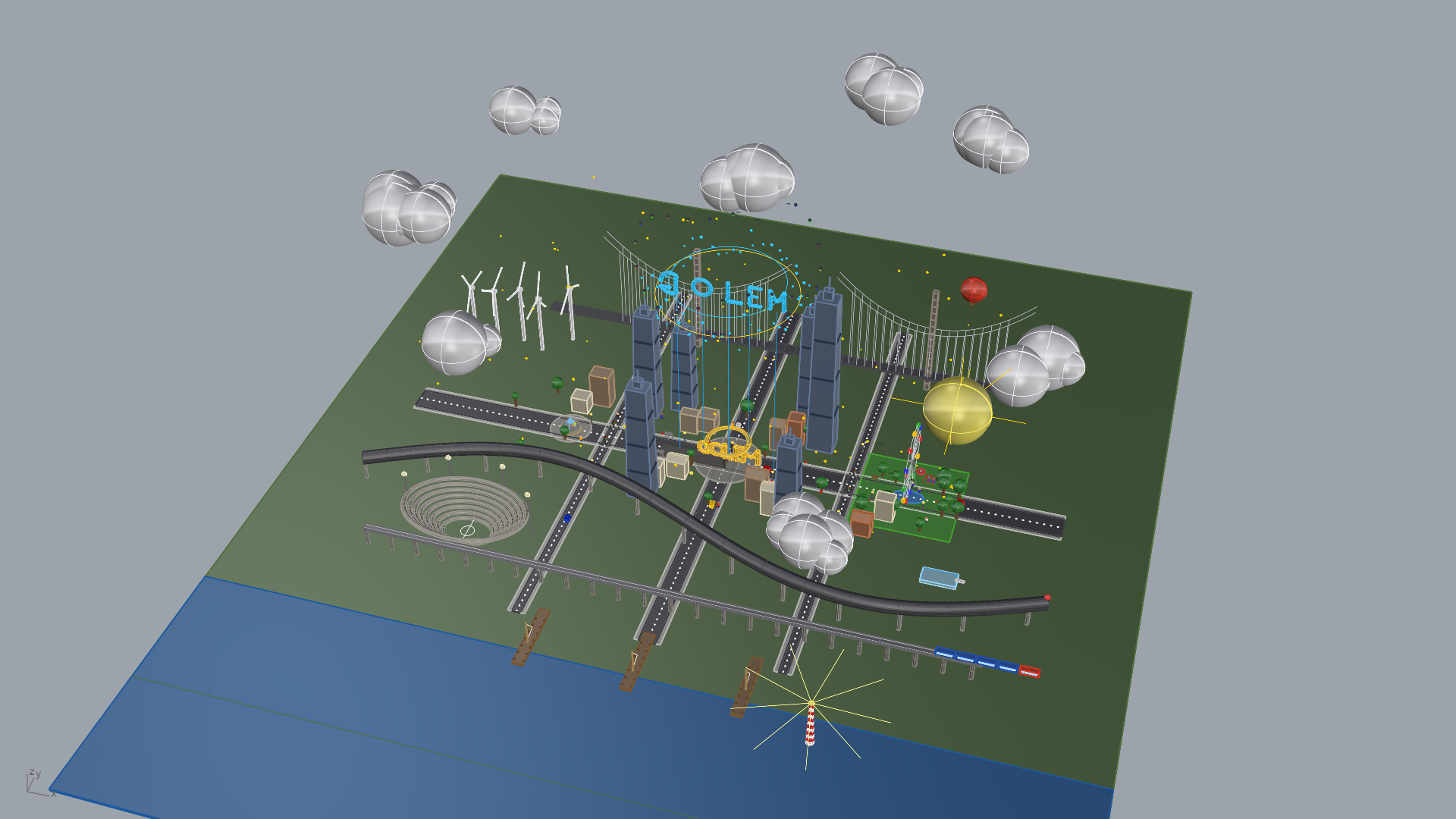 GOLEM City — Skyline