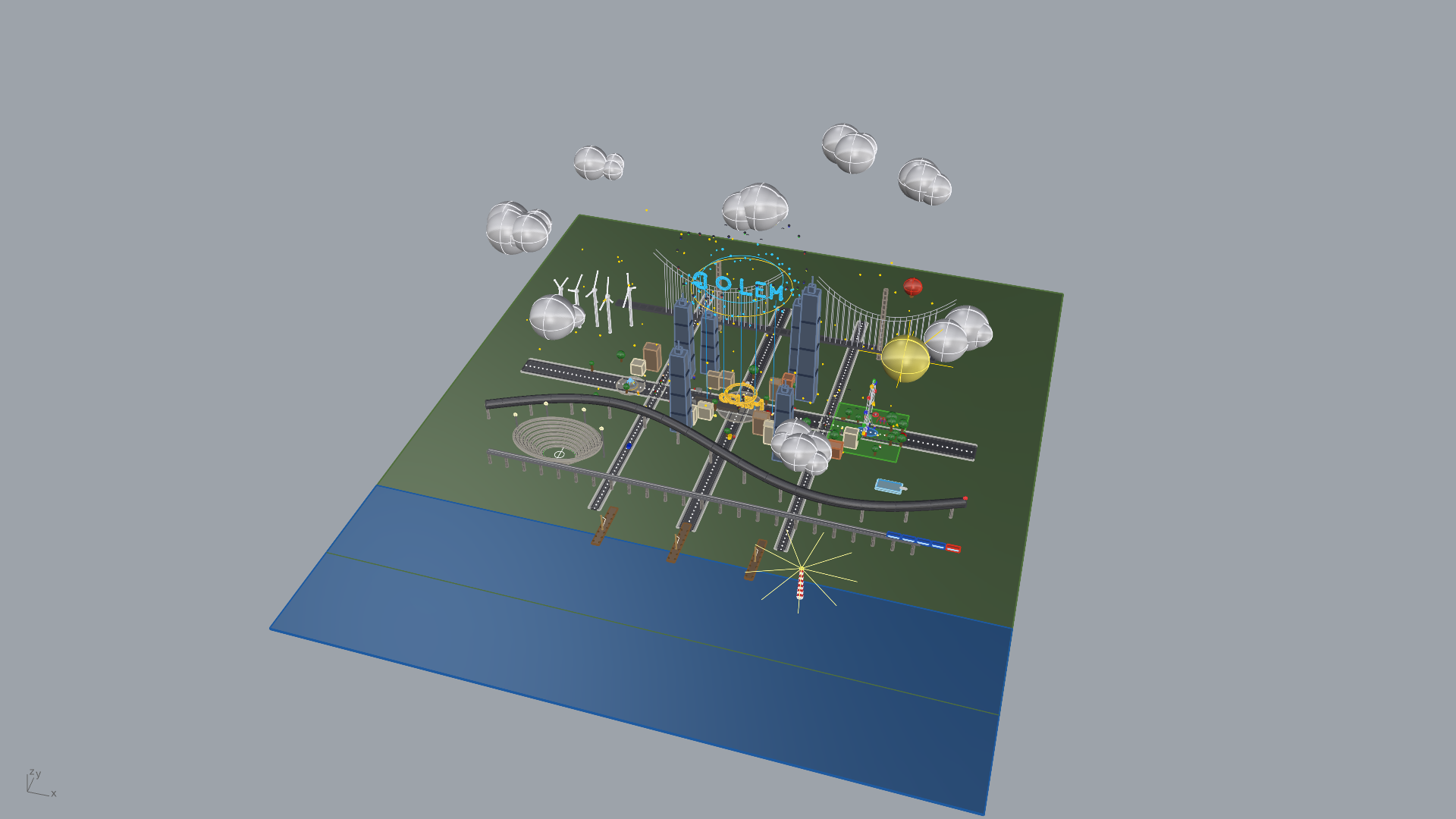 GOLEM City — Wide Overview