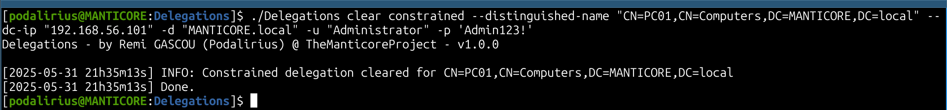 Demonstration of Clear Mode