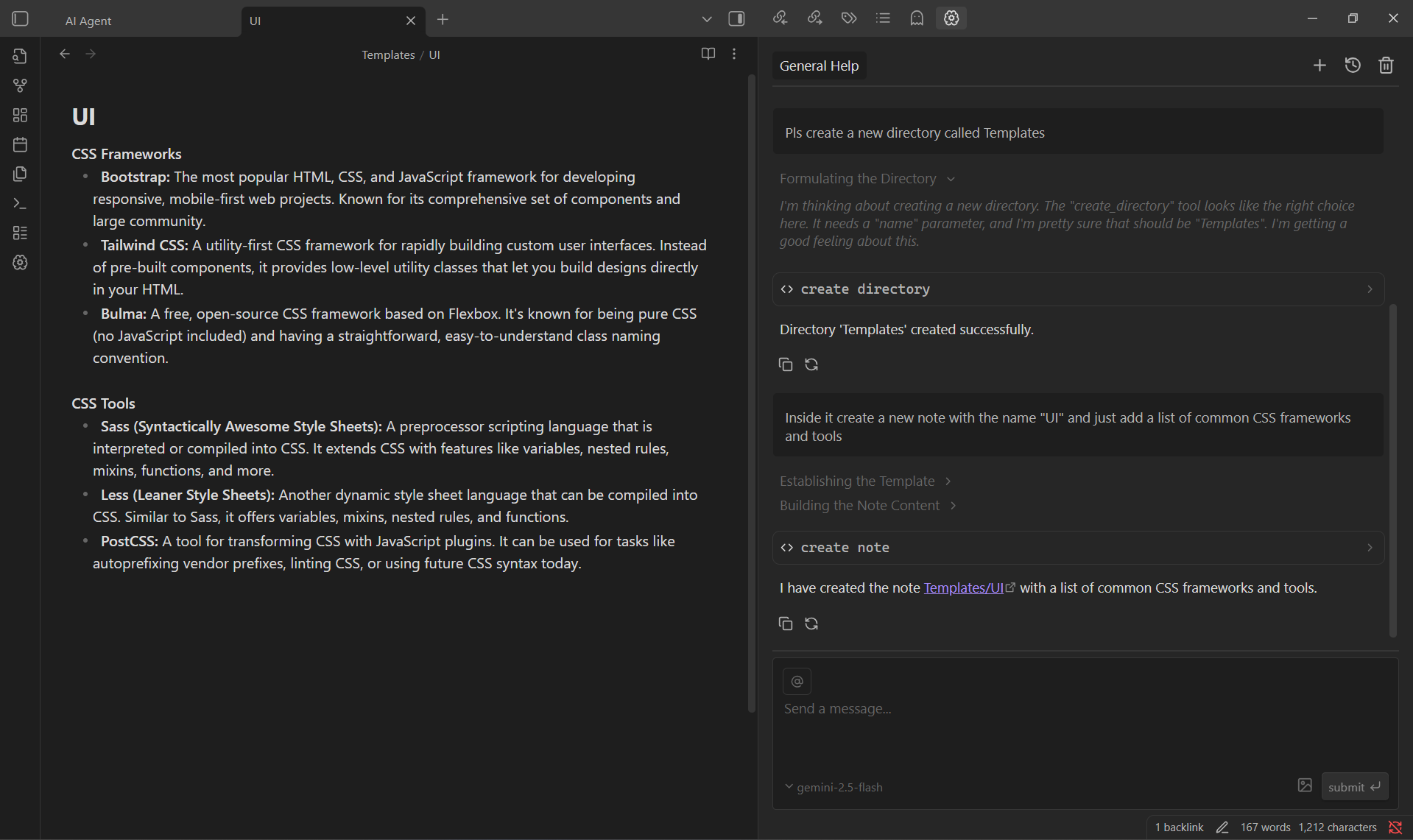 main UI