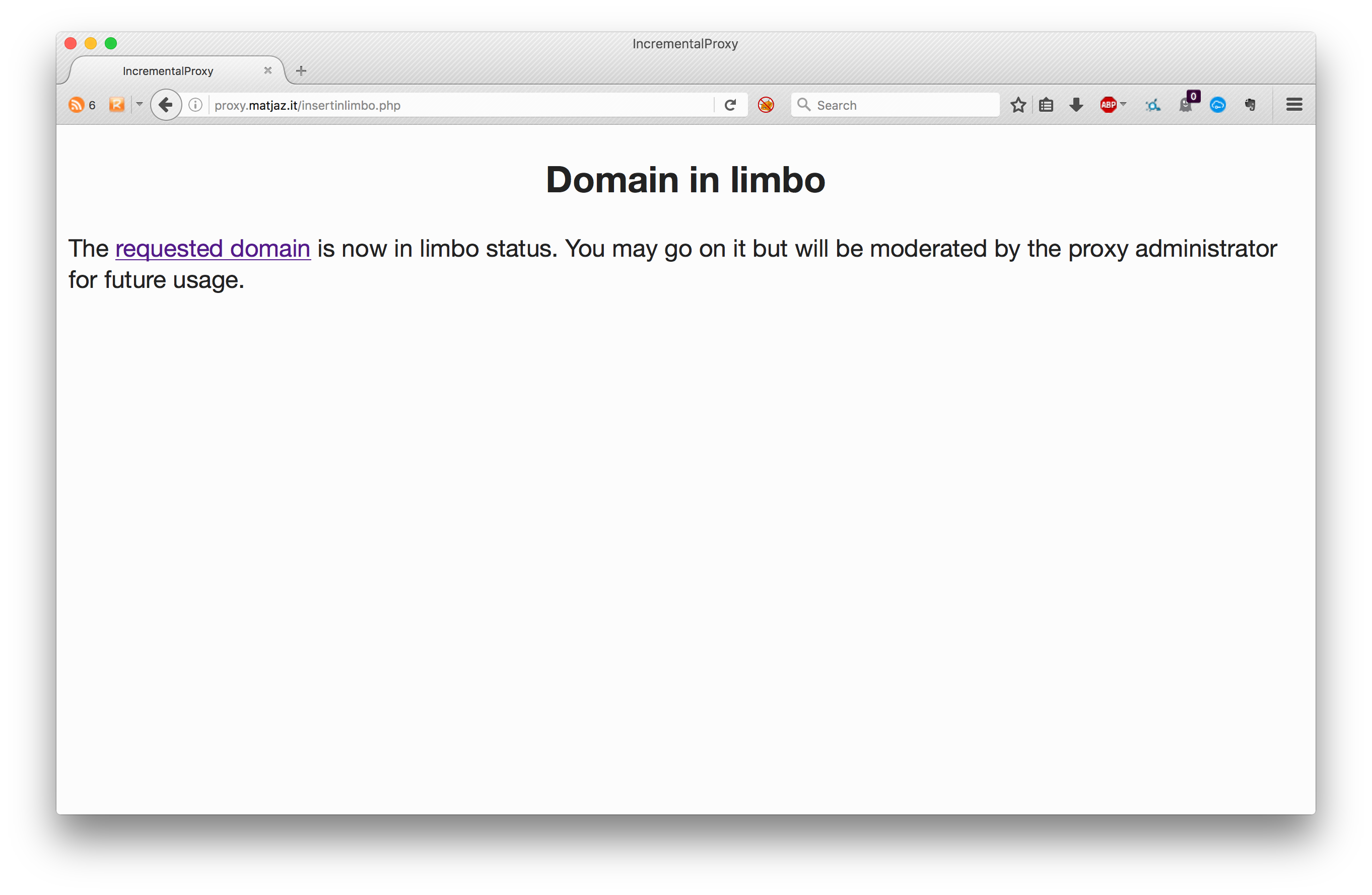 Domain unlocked but in limbo