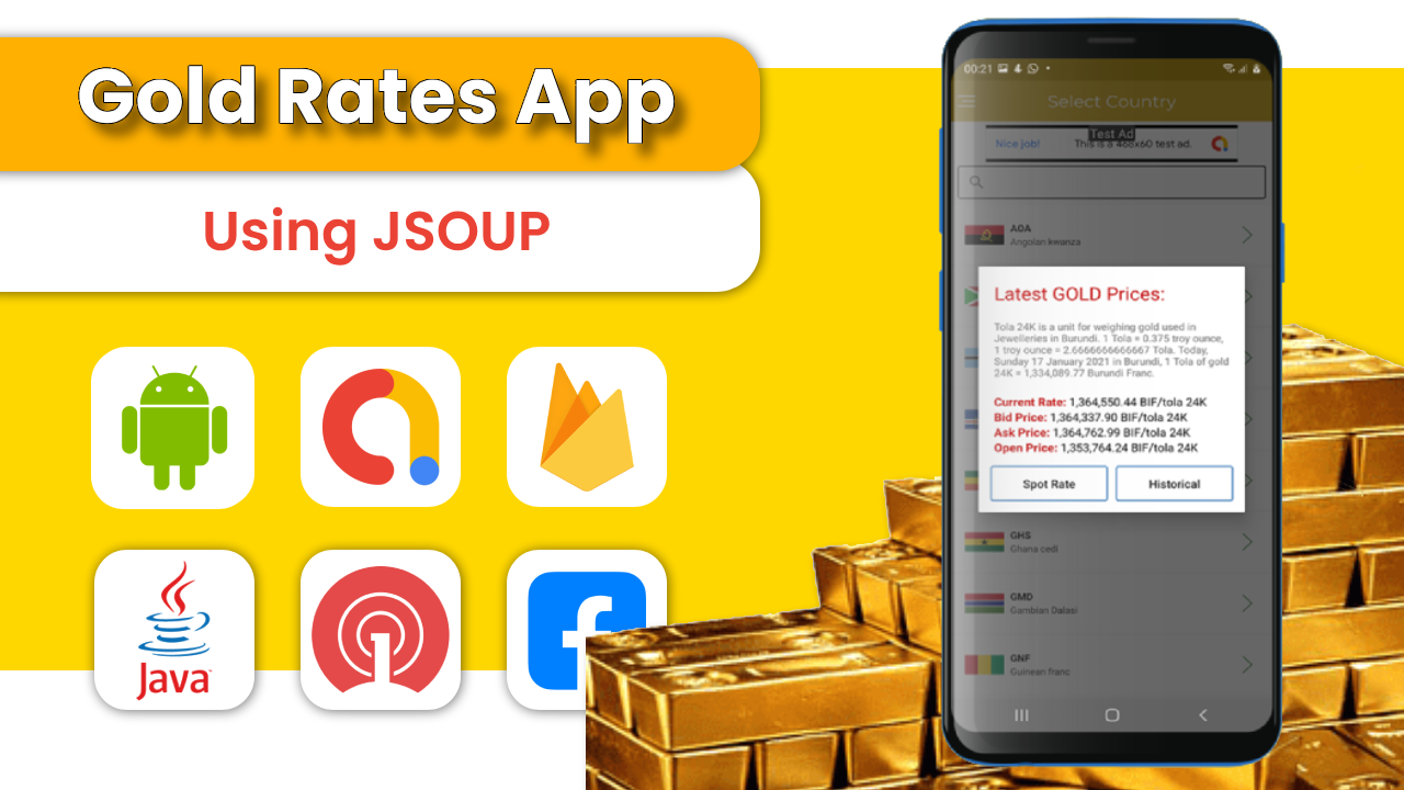 Gold Rates Android App Screenshot