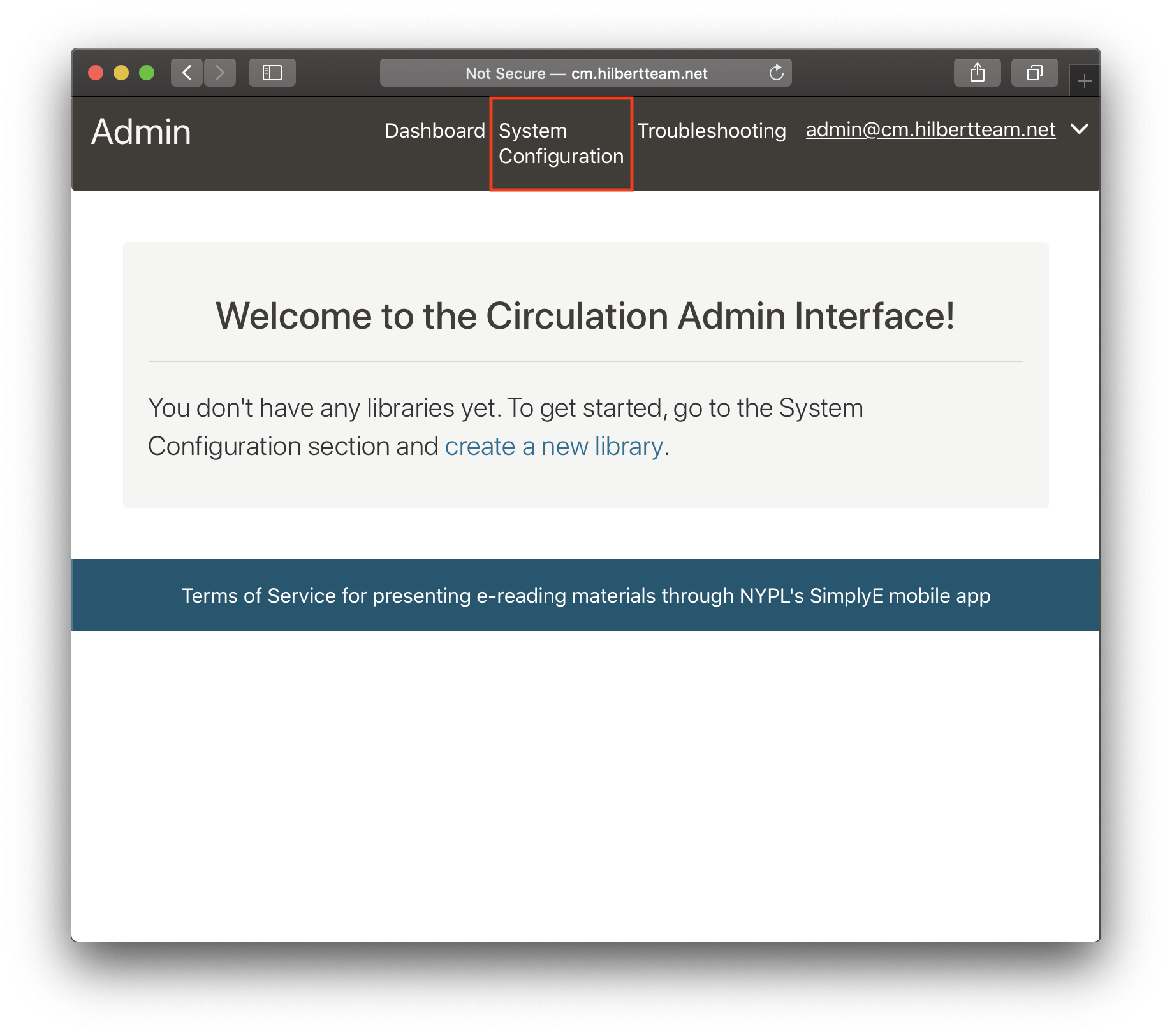 Setting up Circulation Manager