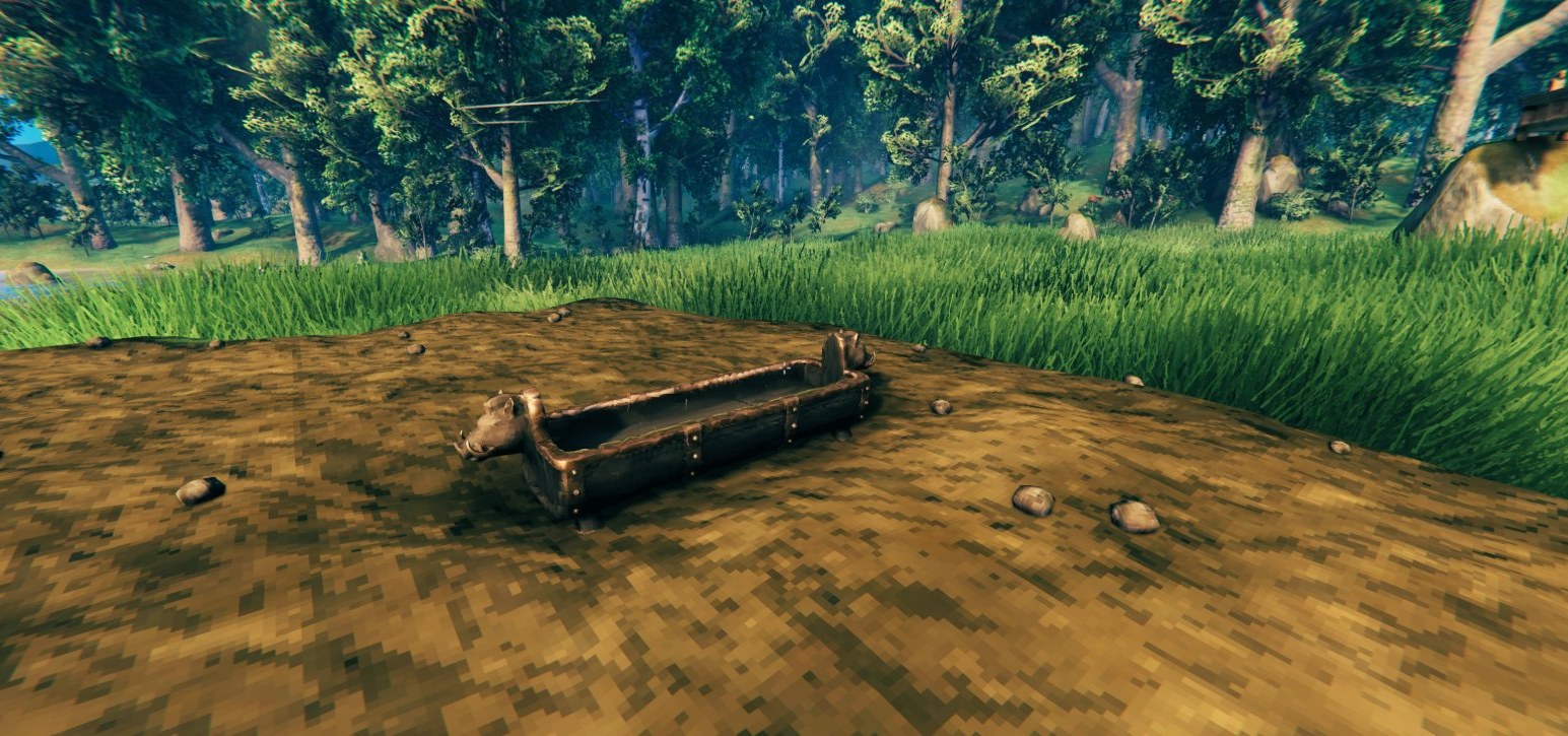 Gullinbursti's Trough on a grassy hill