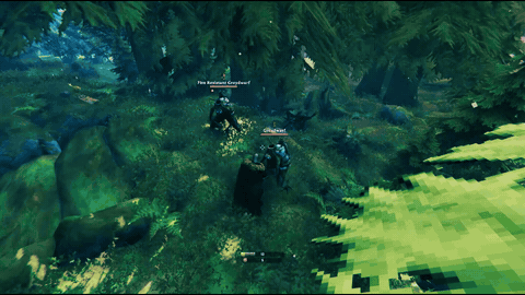 The ice burst on two Greydwarves