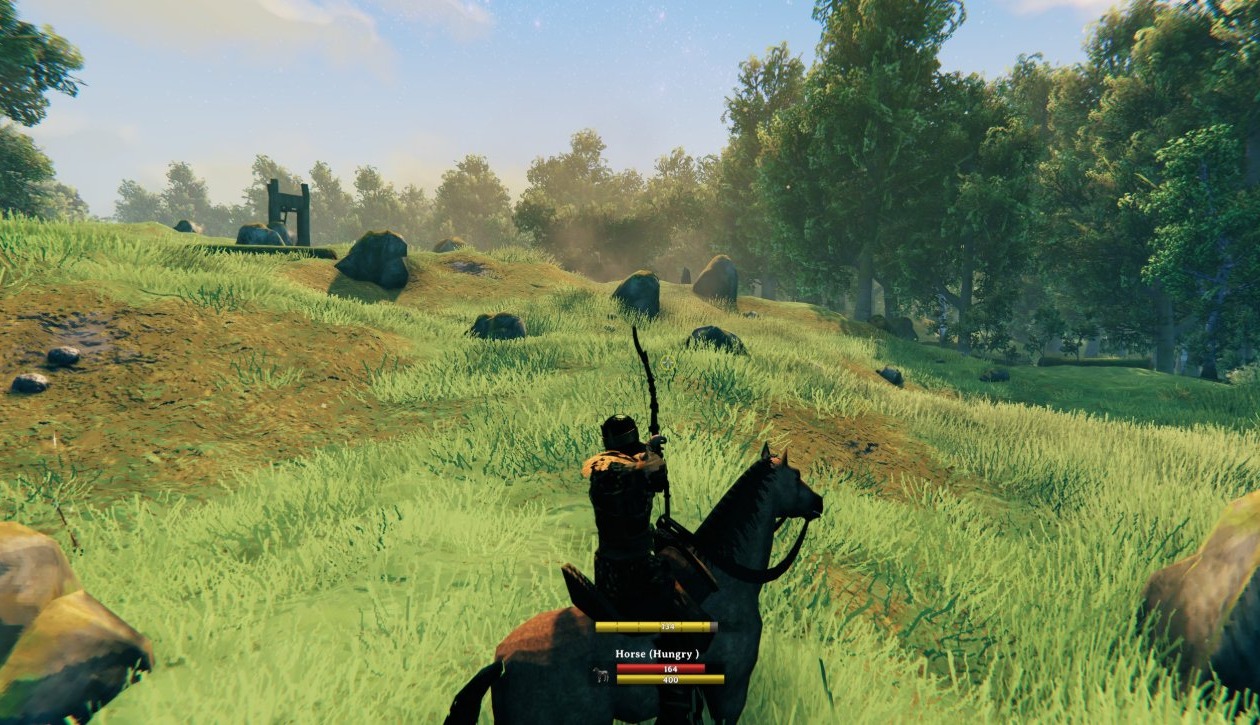 Drawing a bow from the saddle