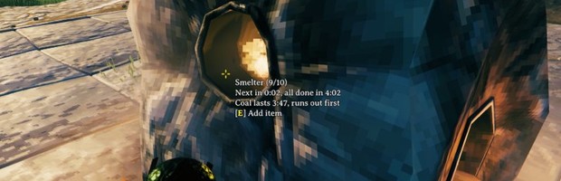 A smelter's timers on hover