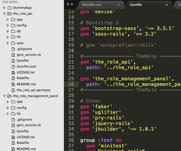 TheRole. Authorization gem for Ruby on Rails with Administrative interface