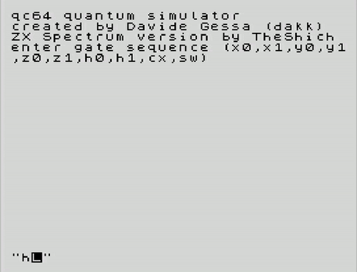 Creating a Bell State on ZX Spectrum