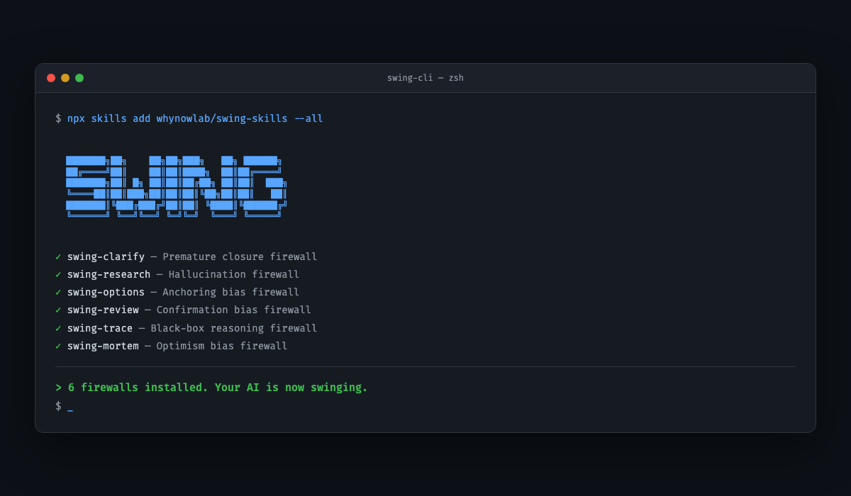 Swing terminal installation