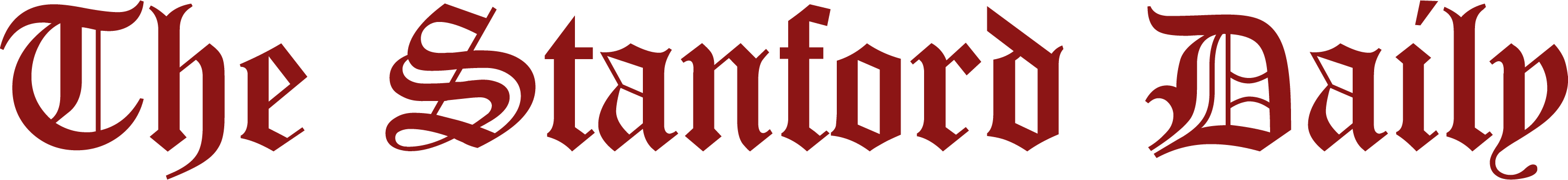 The words 'The Stanford Daily' in Canterbury font