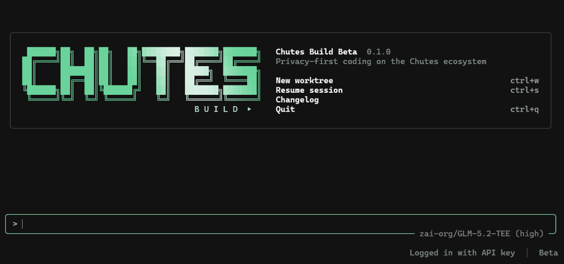 Chutes Build TUI