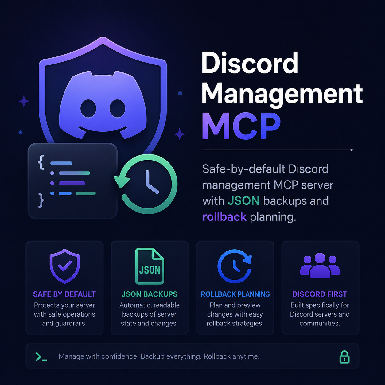 Discord Management MCP hero
