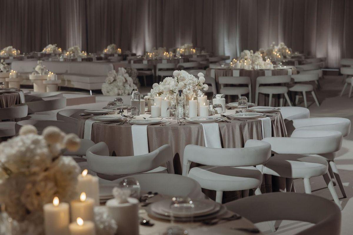 Beautifully decorated event venue