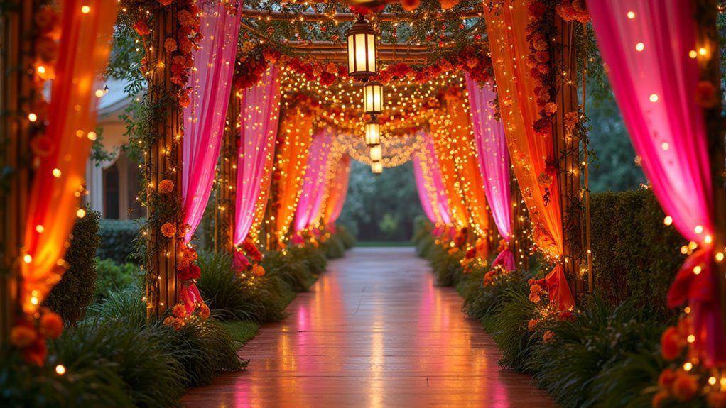 Beautifully decorated event venue