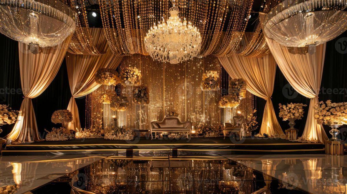 Beautifully decorated event venue