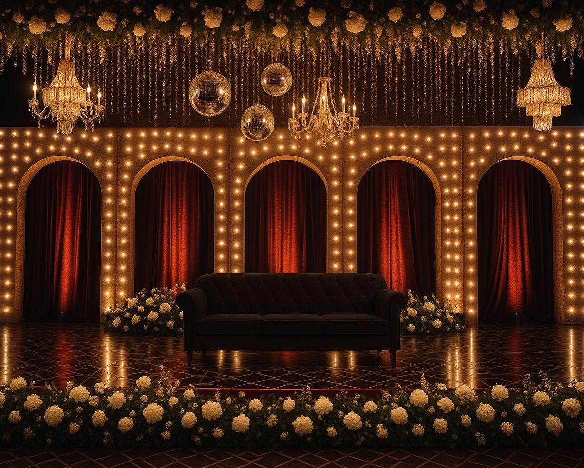 Beautifully decorated event venue