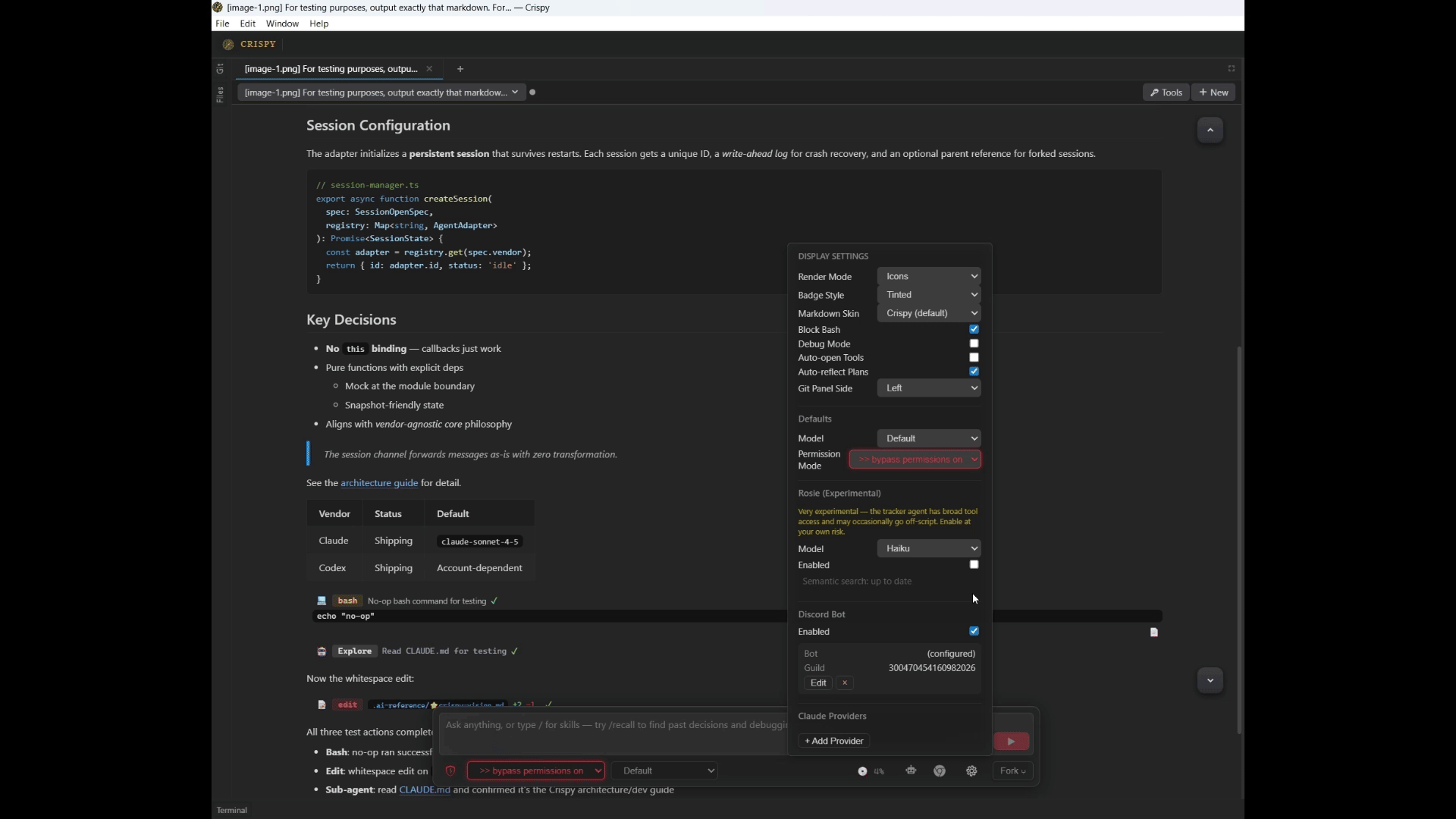 Display styles — Crispy, T3, ChatGPT, Claude.ai, Gemini, Cursor, Copilot, DeepSeek, Perplexity, Terminal