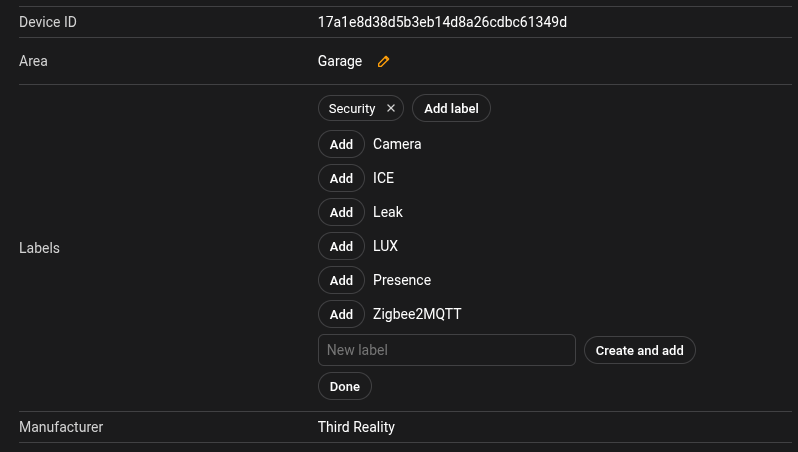 Dashboard Device Detail Area Picker