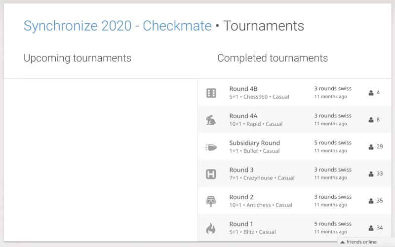 checkmate 2020 tournaments