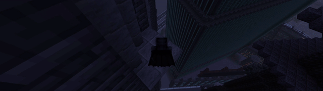 Batman's cape gliding through the city