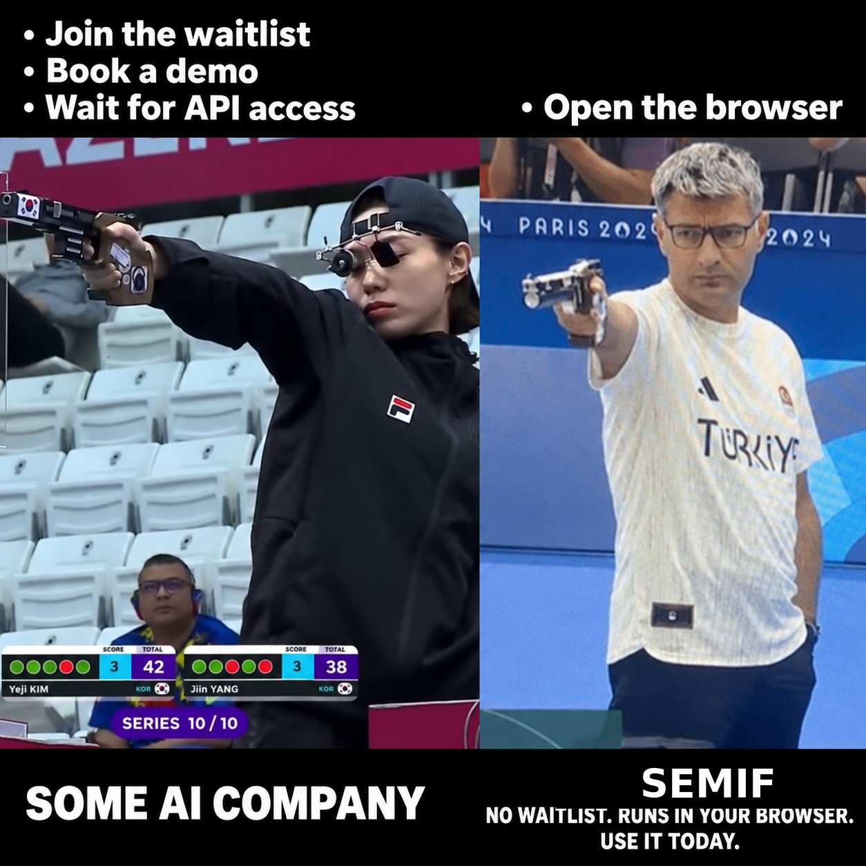 Some AI company asks you to join a waitlist; SemIf runs in your browser today