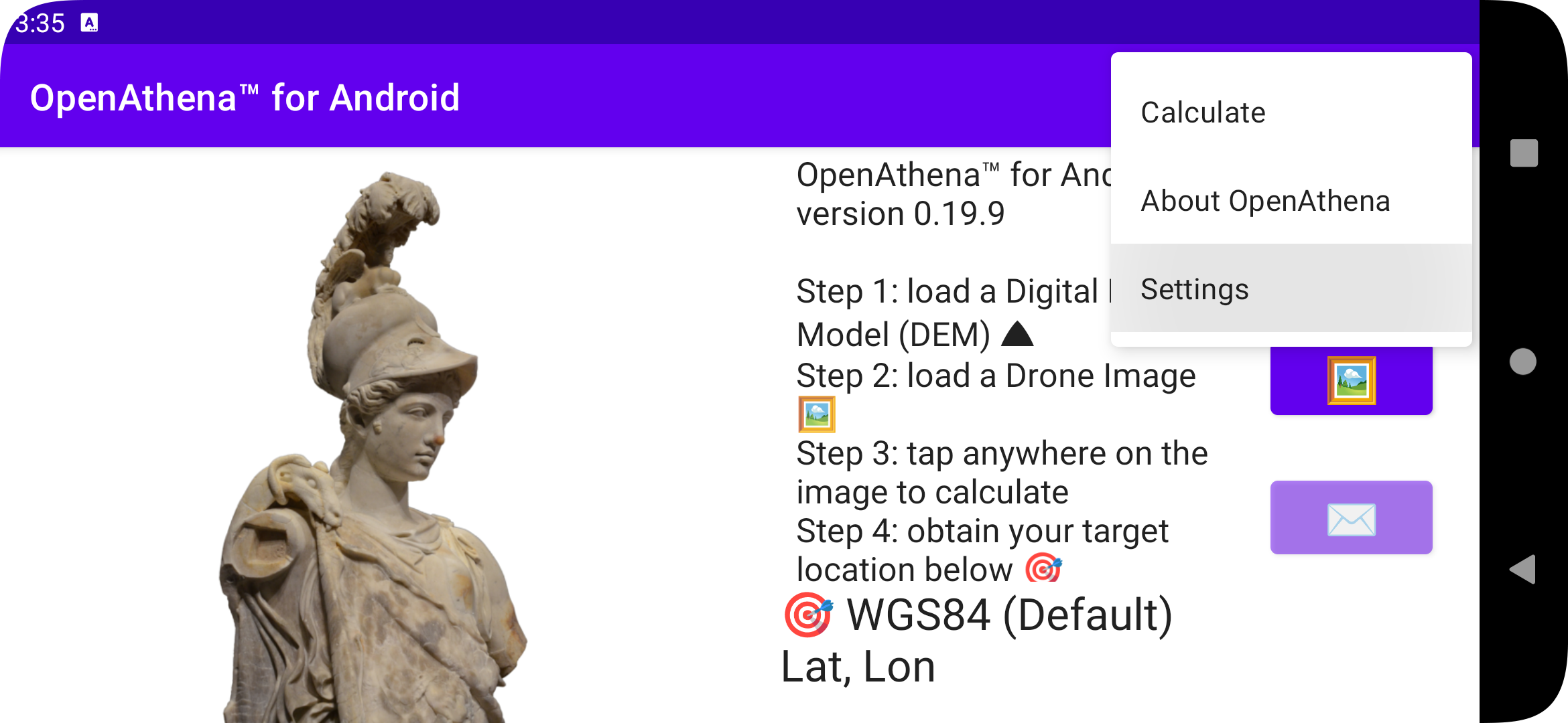 OpenAthena™ Android Open Settings Activity demo