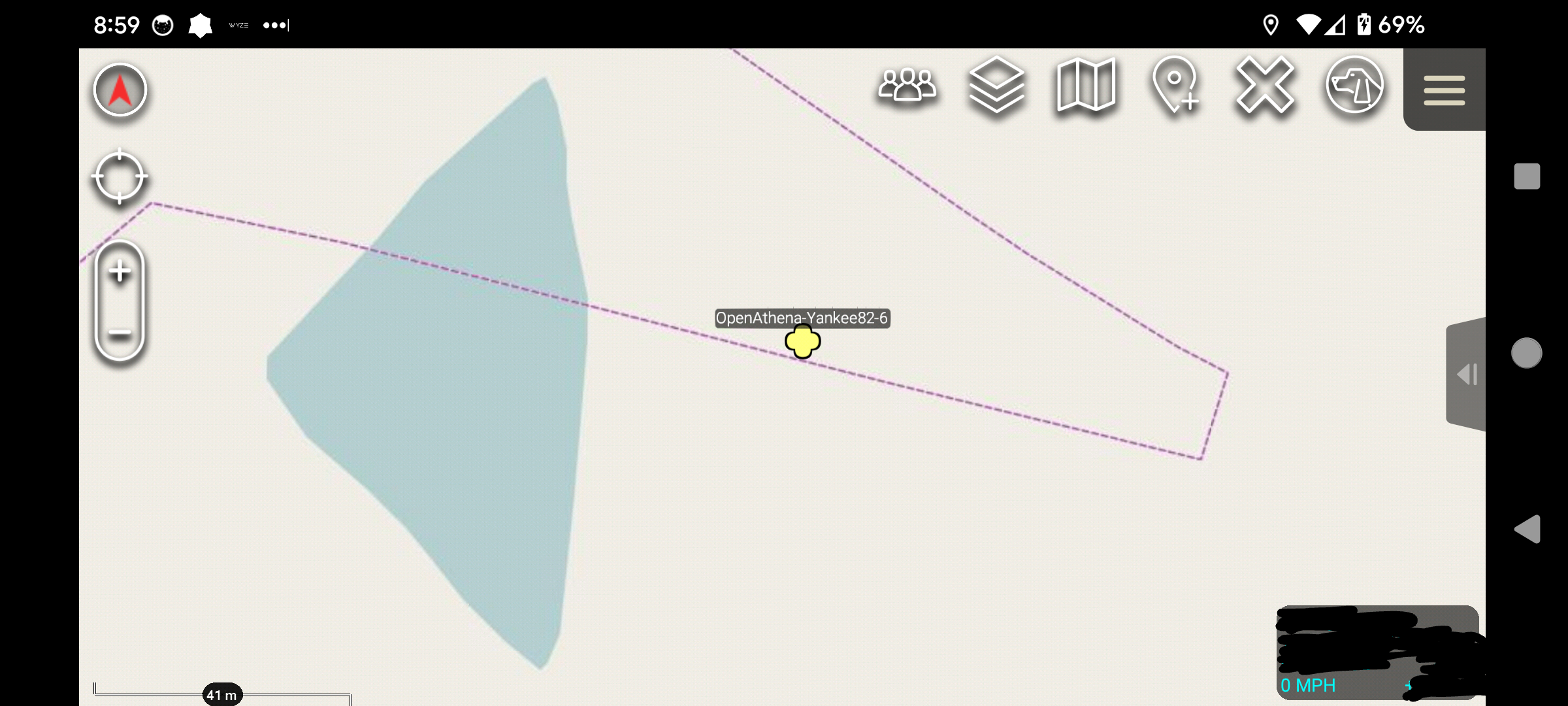 OpenAthena for Android triggers a waypoint to show in Android Team Awarness Kit at the calculated location