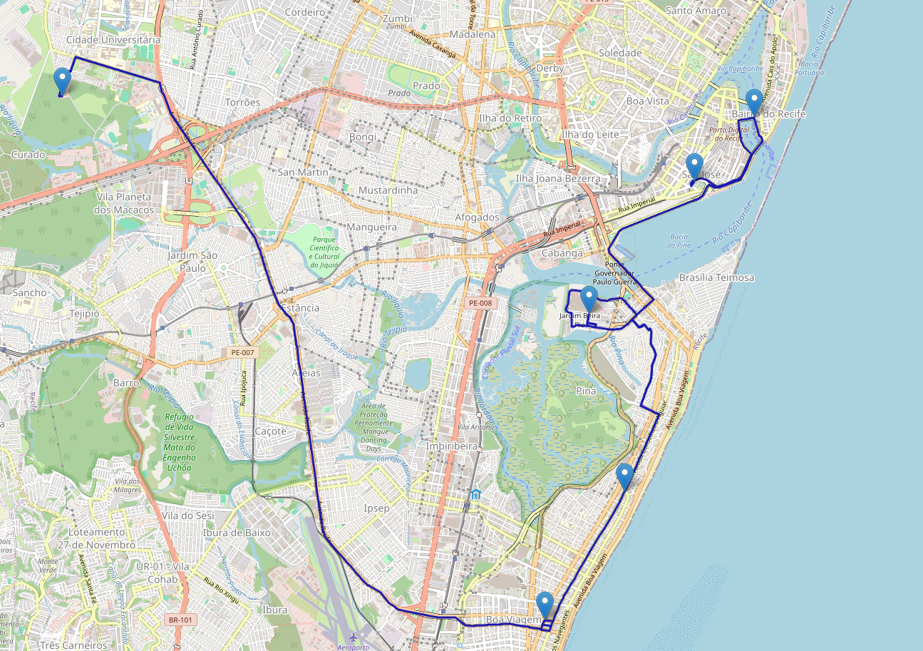 Trip Route Example