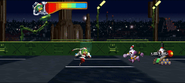 The ClanCe War 2 battle filling a widescreen city road