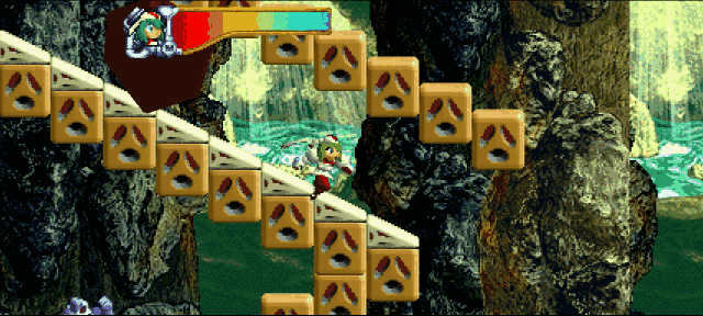 The Rolling Rock corridor extending across the widescreen frame