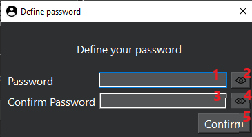Define password window