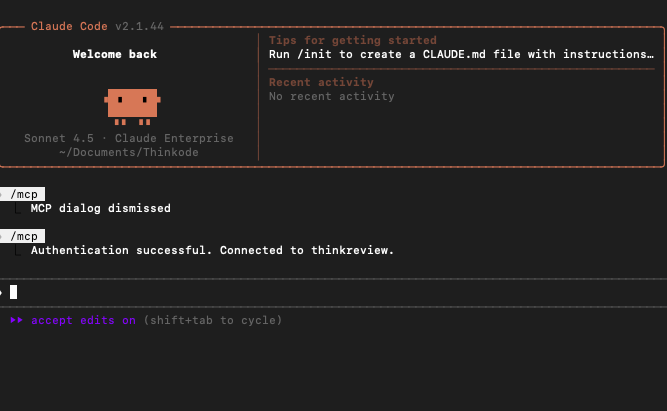 Authentication successful