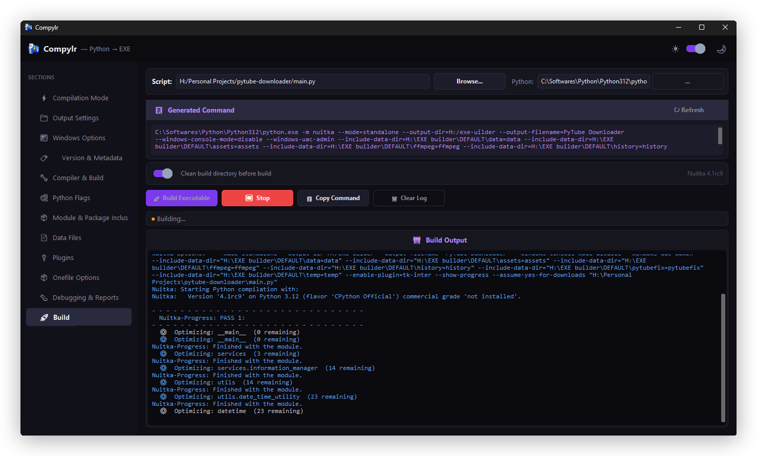 Build Terminal