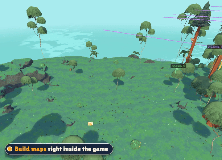Drawing an area in the editor and a forest pops into it