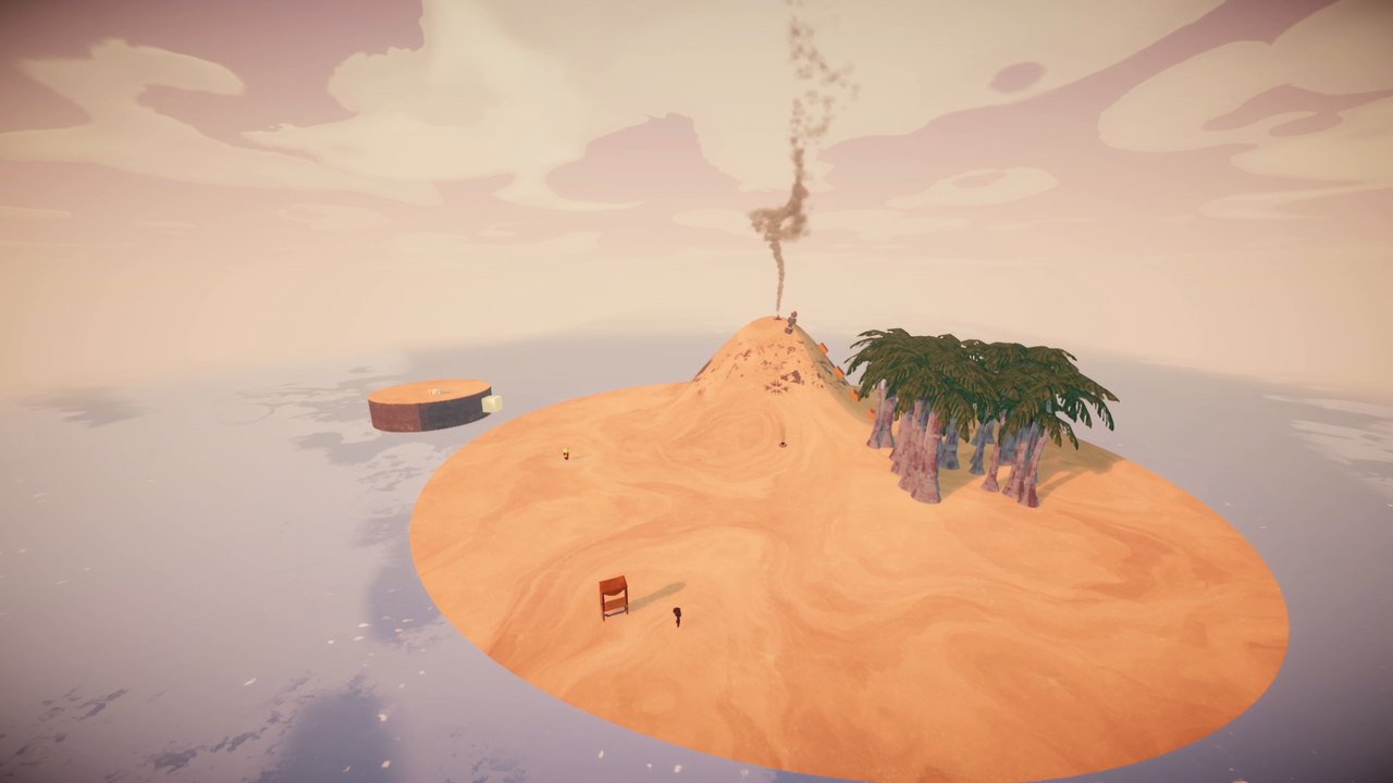 A small island built in the editor