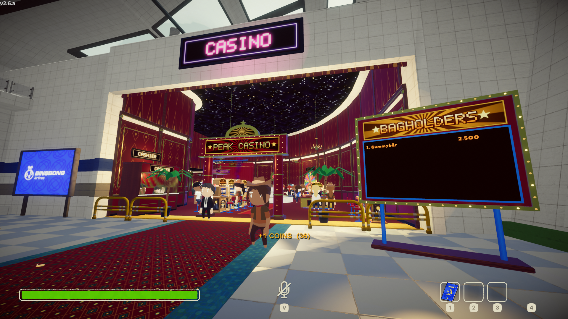 The casino in the vanilla airport