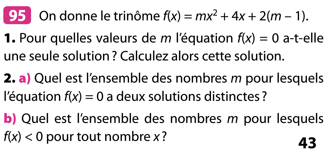 Exercice 95 page 43