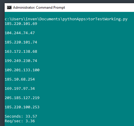 GitHub - ThomasSelvig/TorTest: Python example of quickly changing IPs ...