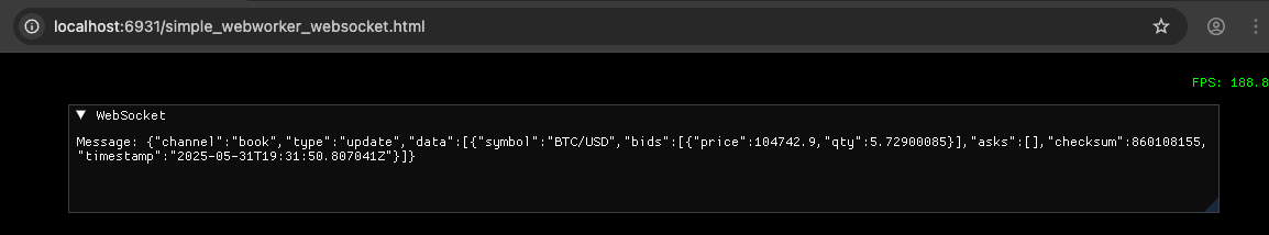 WebSocket Web Worker Example