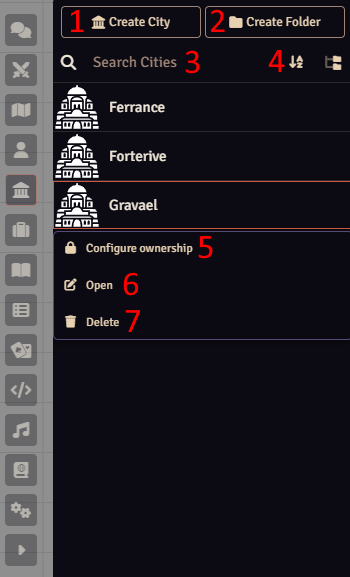 Fig. Cities tab