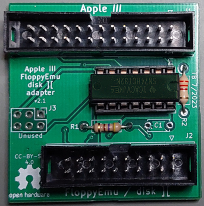 Apple III FloppyEmu adapter PCB