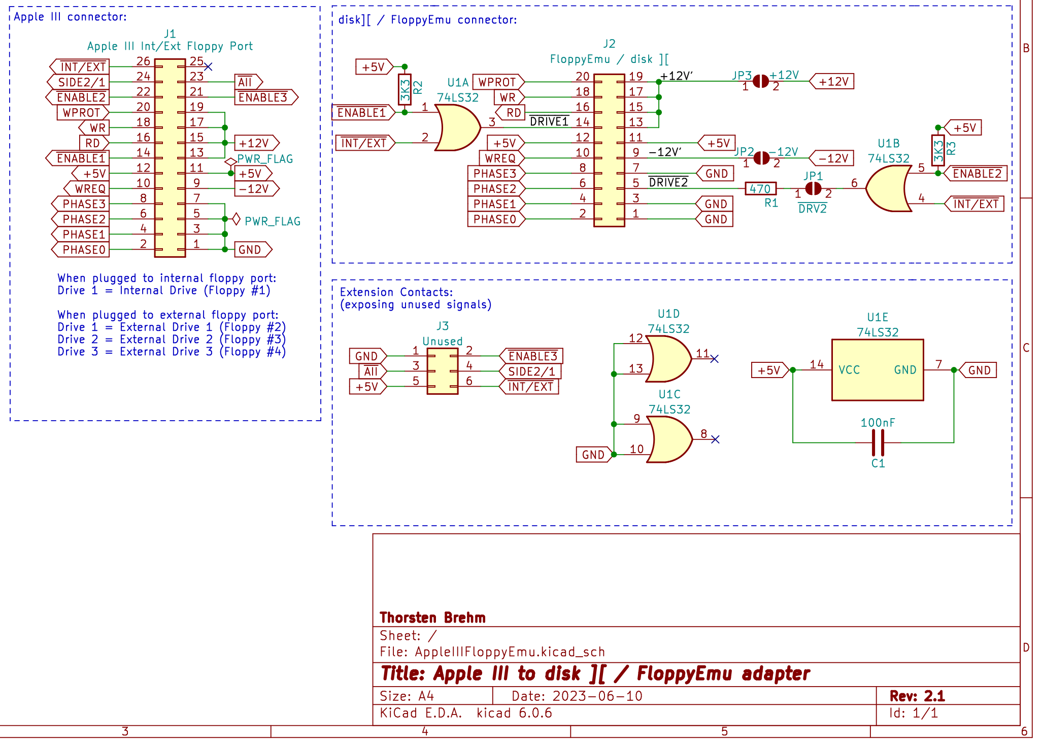 Schematics of the adapter