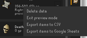 Export Options